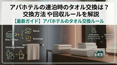 アパホテルの連泊時のタオル交換は？交換方法や回収ルールを解説