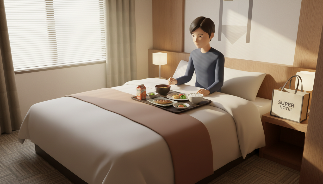 スーパーホテルの朝食は部屋で食べられる？持ち帰りルールと利用方法を解説