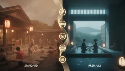 大江戸温泉物語スタンダードとプレミアムの違いは？5つの観点で徹底比較