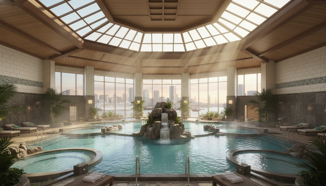 アパホテル横浜ベイタワーの大浴場は多彩な浴槽を備えた充実の温浴施設