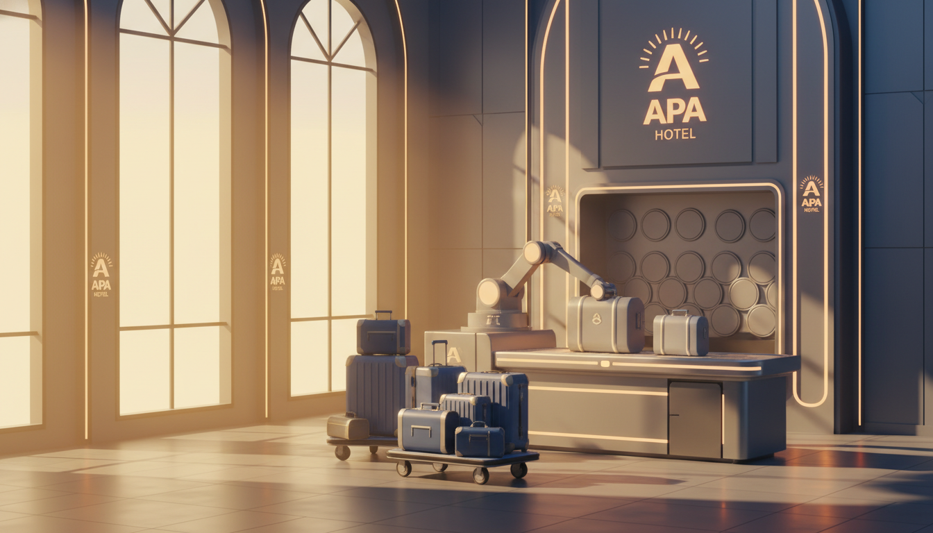 アパホテルはチェックアウト後の荷物預かりが無料で利用可能です