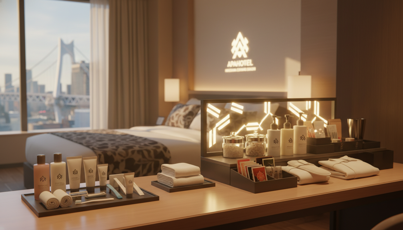 アパホテル広島駅前大橋のアメニティは客室とアメニティバーの二段階構成