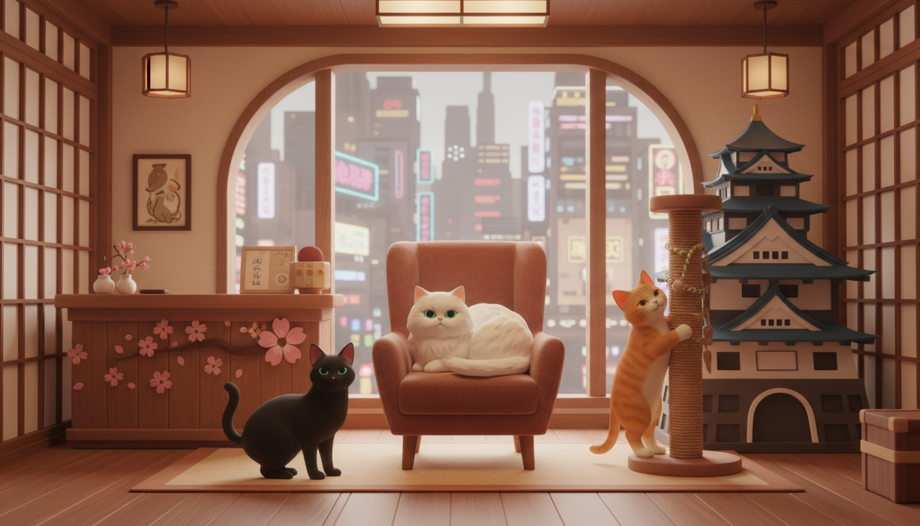 大阪で猫がいるホテルは3つの主要施設があります