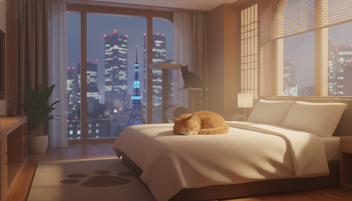 猫と泊まれるホテルが限定的な背景