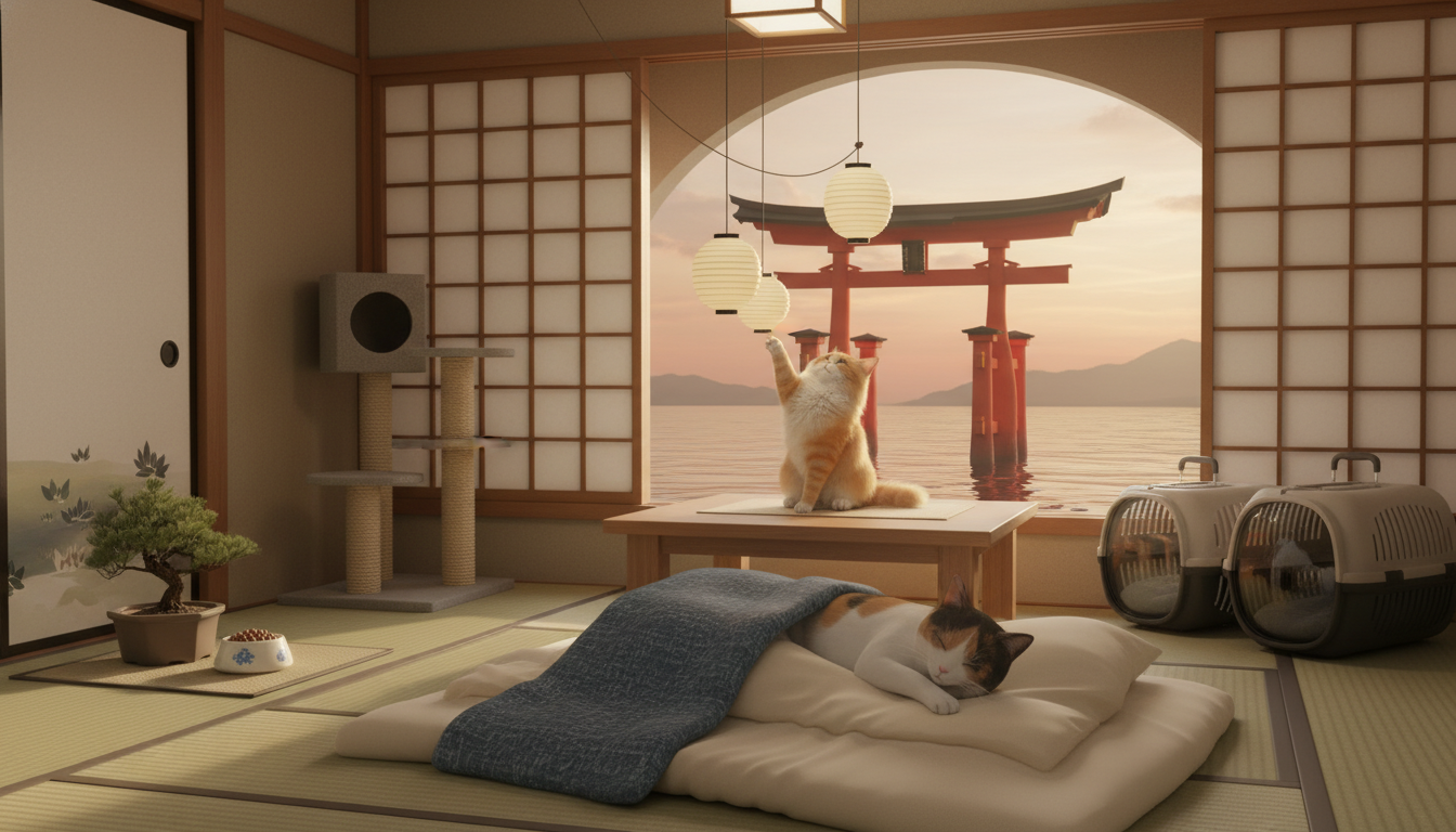 広島で猫と泊まれる宿は2つのタイプがあります