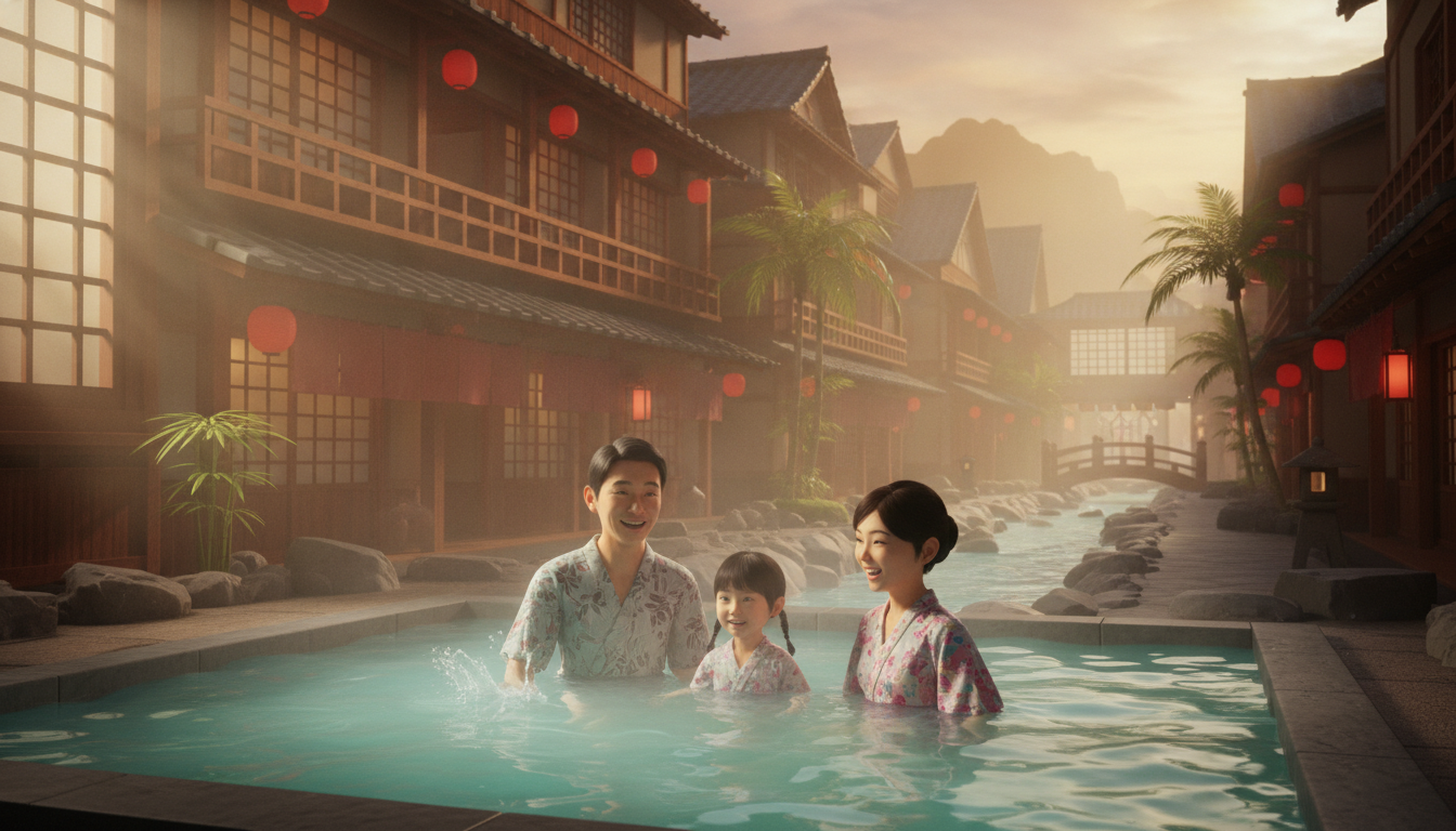 大江戸温泉物語は子連れファミリーに適した温泉宿です